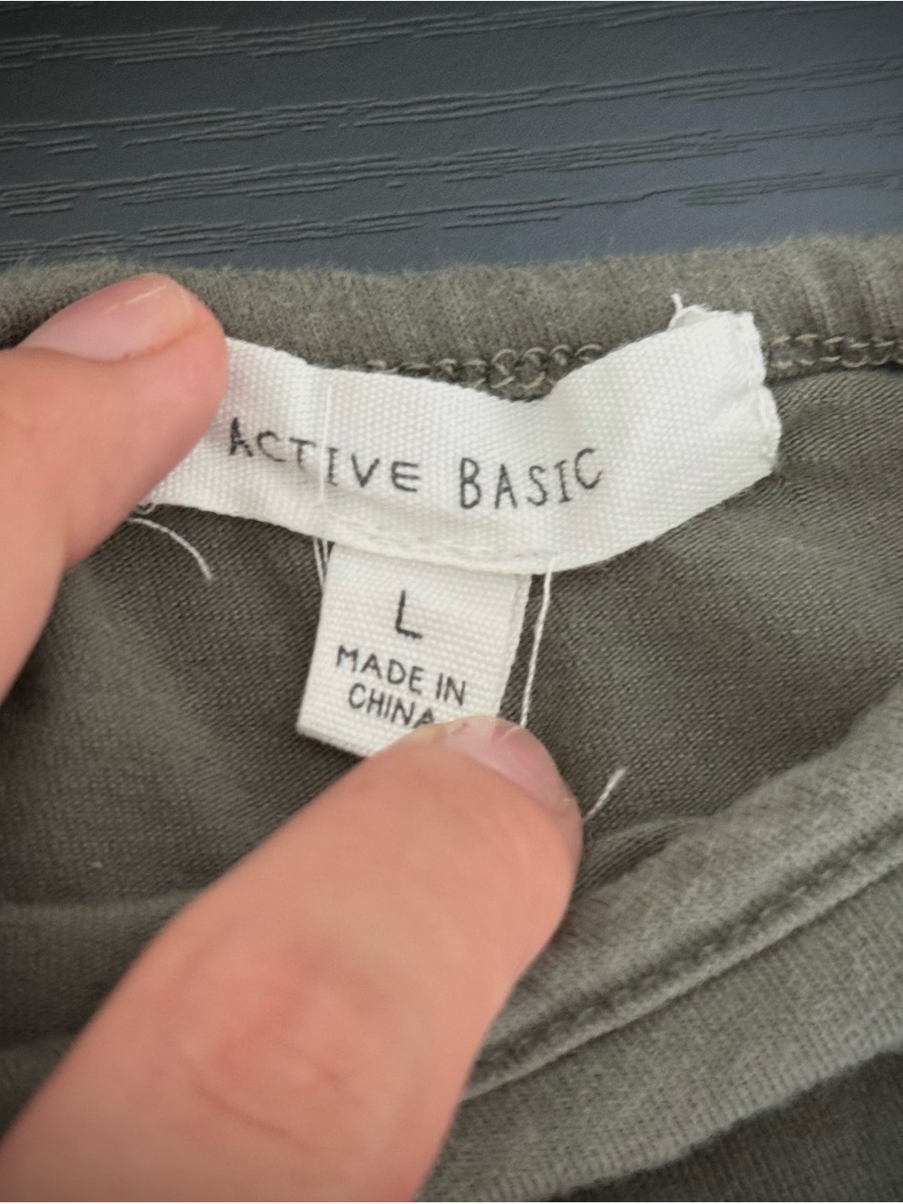 Active Basic Scoop Neck Short Sleeve Bodysuit - Olive - Picture 3 of 3